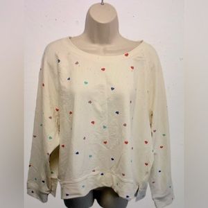 WILDFOX Heart Sweatshirt Medium